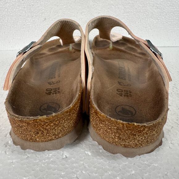 Birkenstock Gizeh Pink Sandals Thong Shoes Women's 40/9-9.5 Buckle Flat - Picture 9 of 11